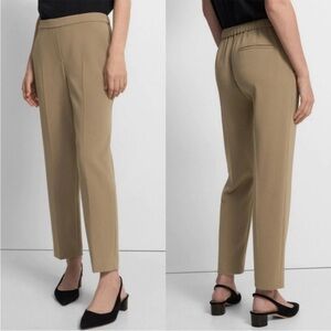 Theory Cropped Ankle Pants in Camel/Tan
